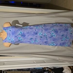 Positive Attitude lavender floral tank dress NEW
